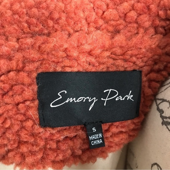 Emory Park color block teddy bear long sleeve size small popover full zip jacket - Picture 10 of 12